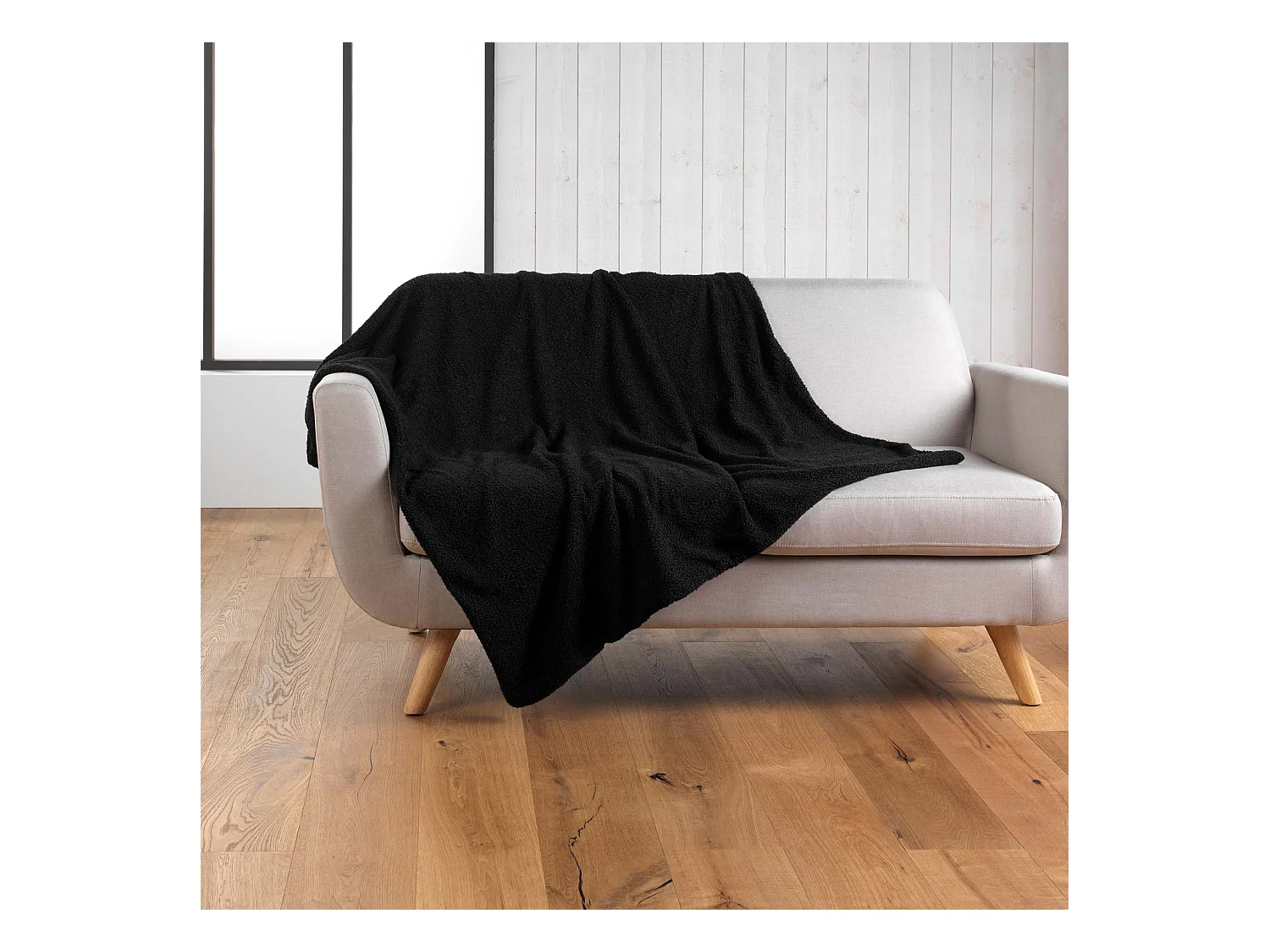 Plaid Wooly Bouclette Unie