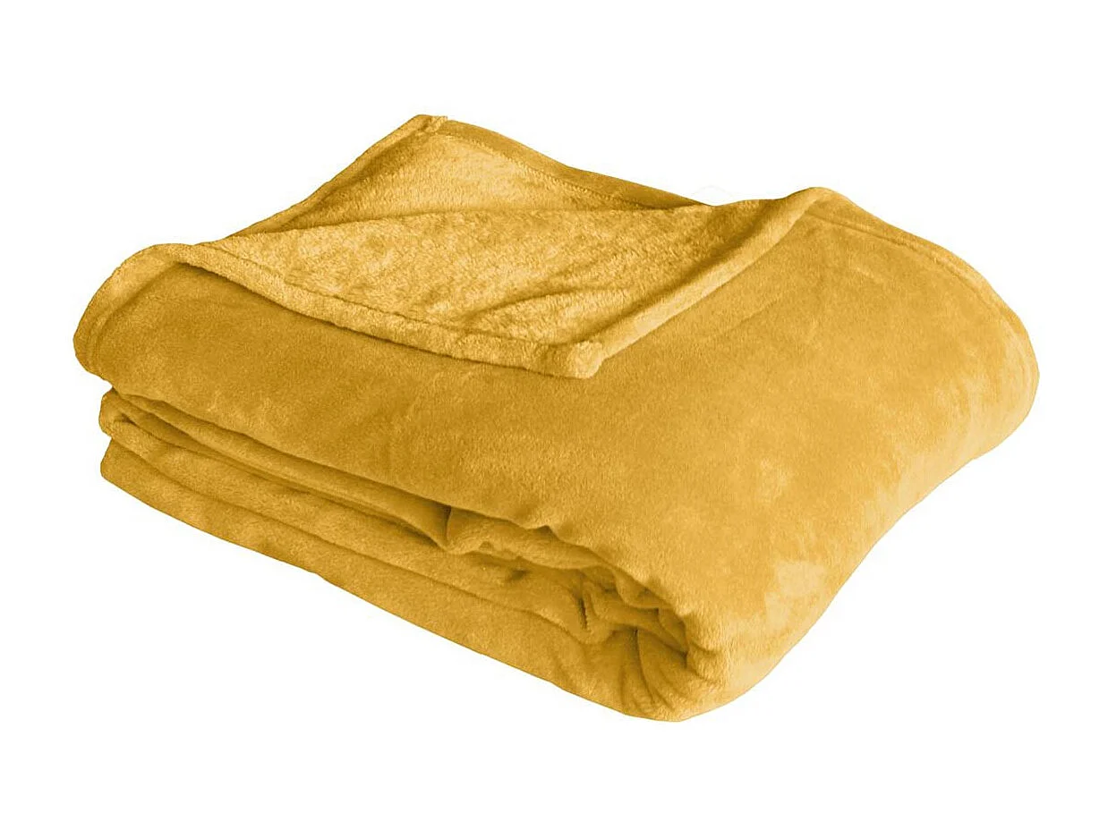 Einfarbige Fleecedecke