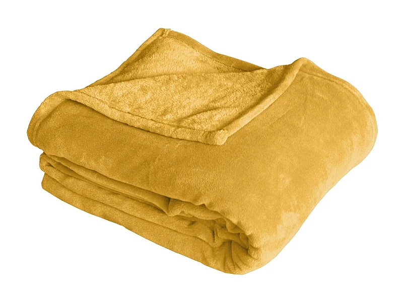 Einfarbige Fleecedecke