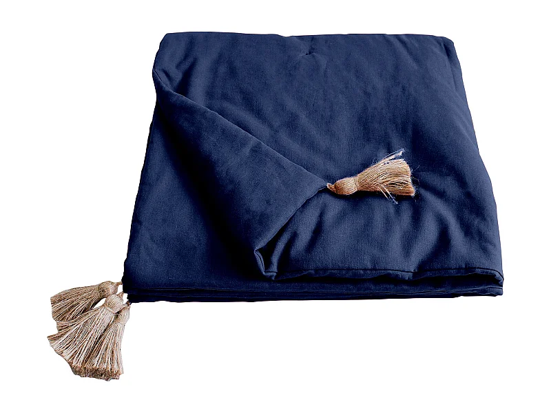 Edredón Panama con borlas de yute