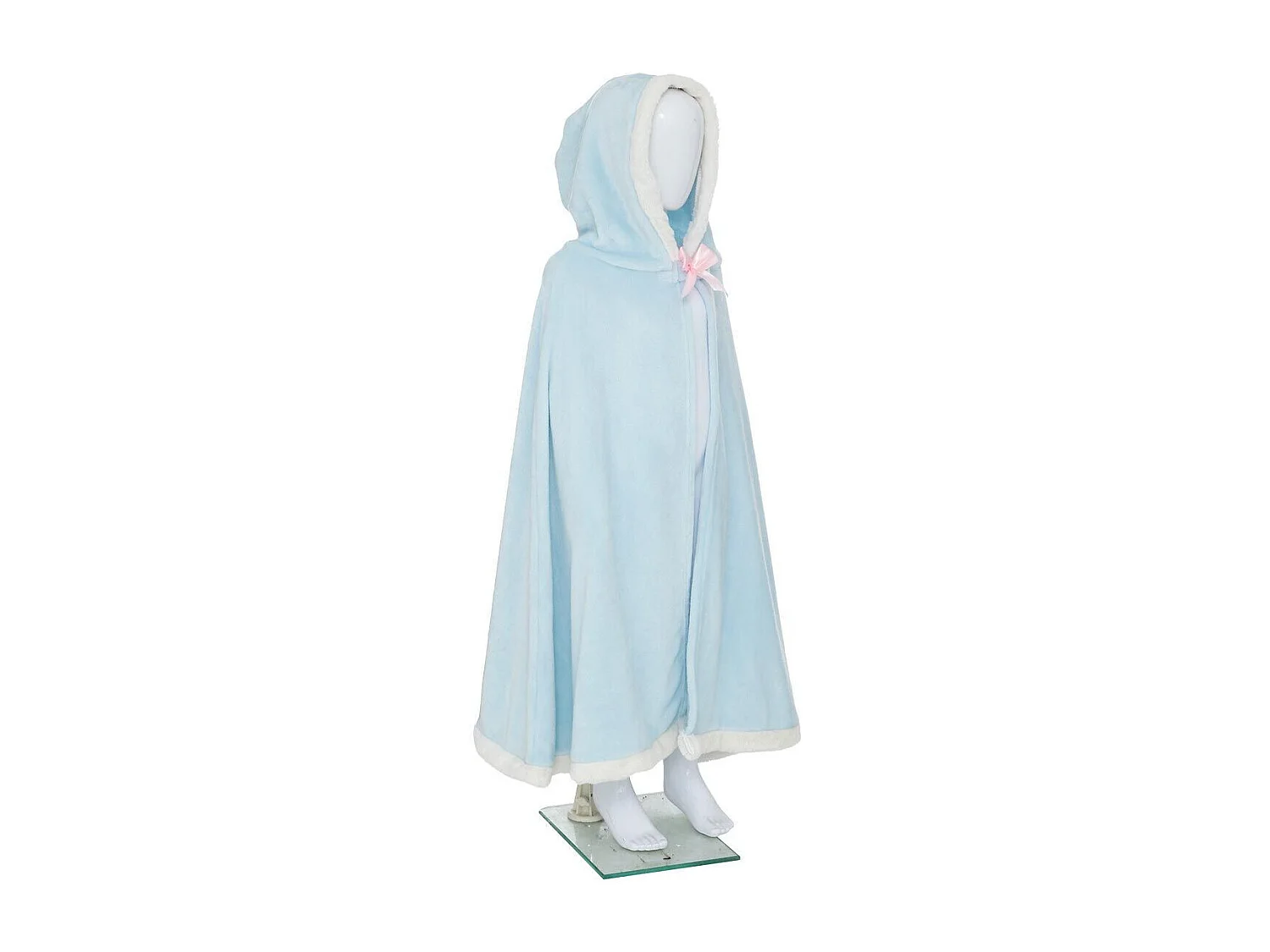 Plaid Cape Enfant "Flanelle" 100x115cm Bleu Clair