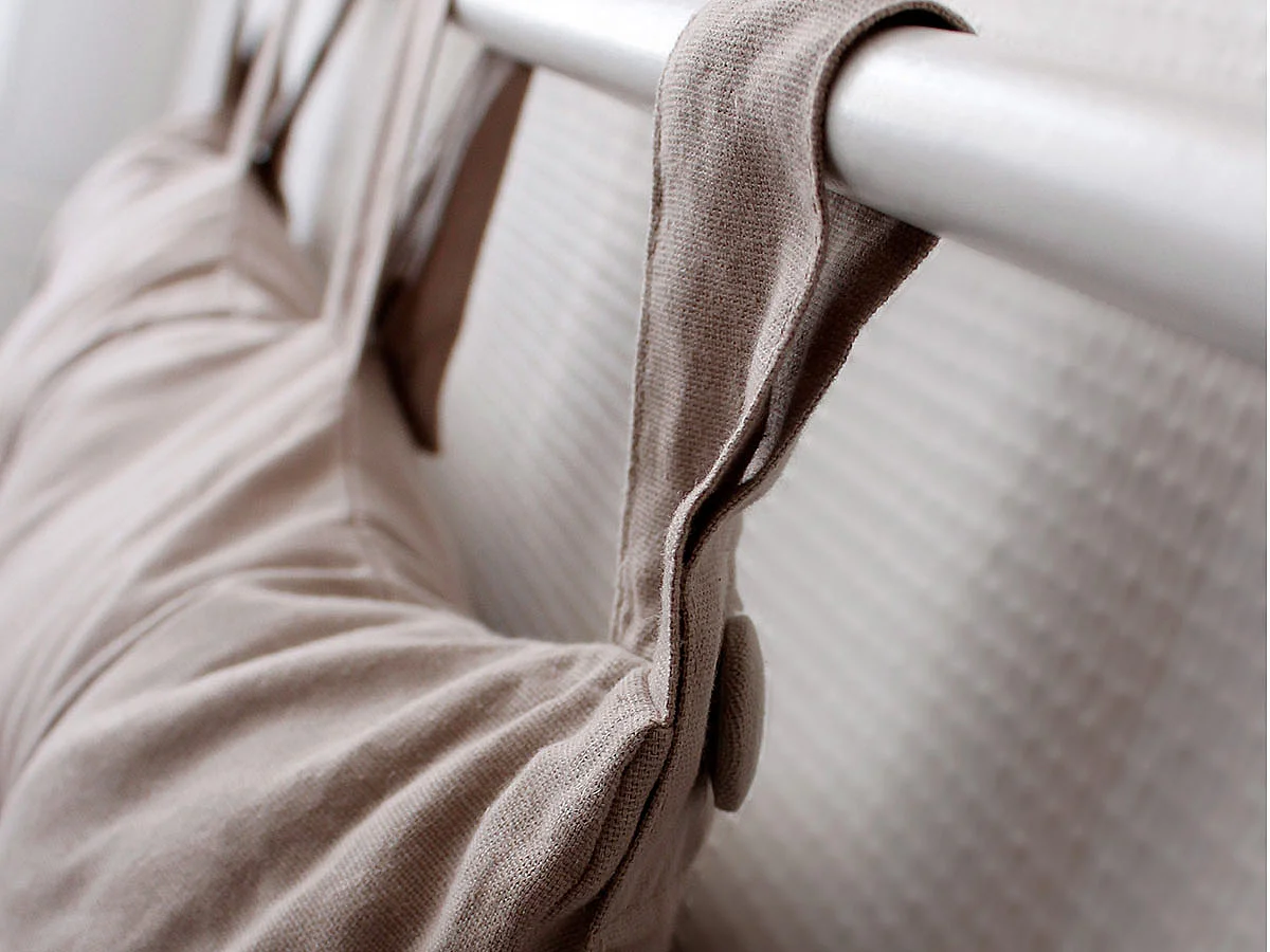 Coussin Tête de Lit Uni "Panama" 70cm Naturel