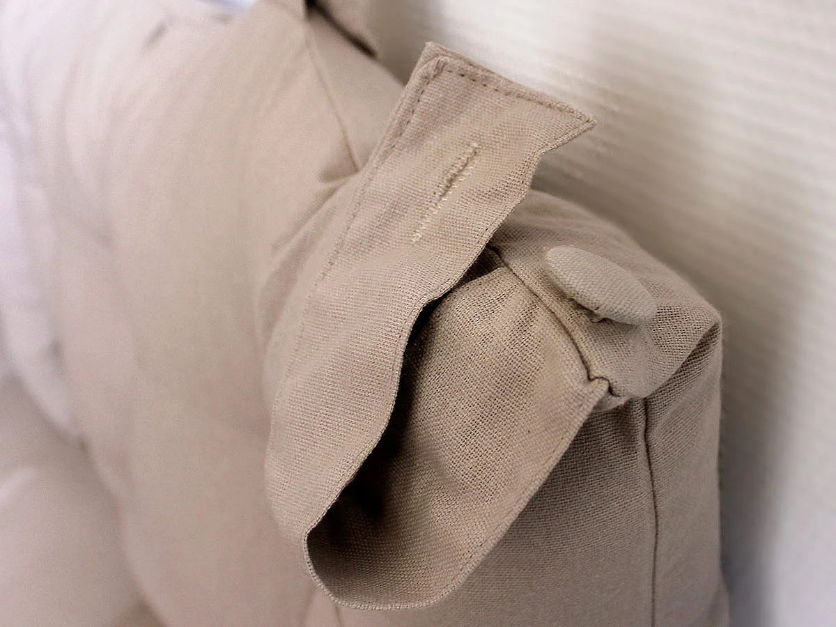 Coussin Tête de Lit Uni "Panama" 70cm Naturel