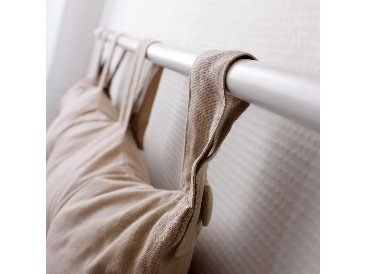 Coussin Tête de Lit Uni "Panama" 70cm Naturel