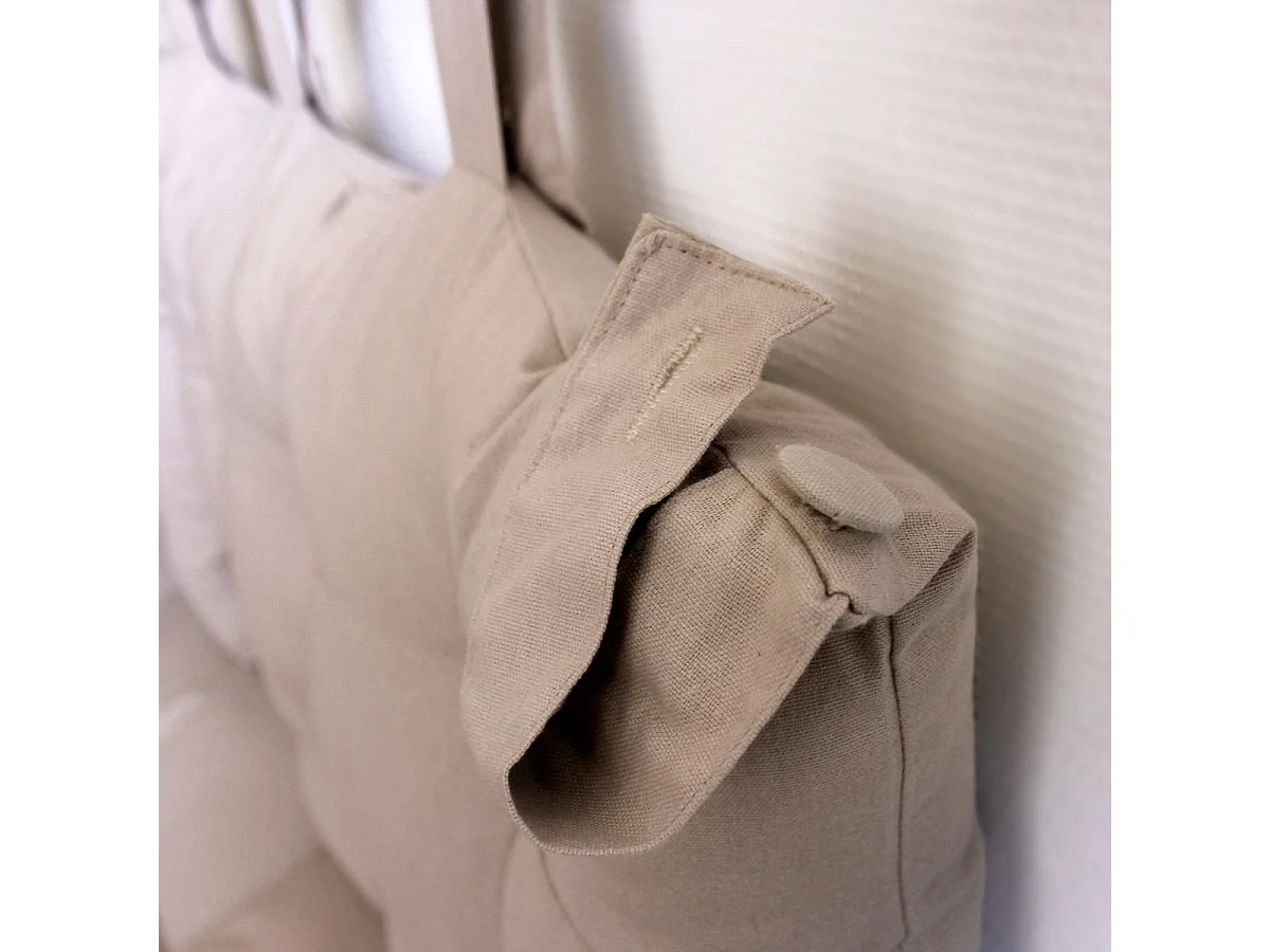 Coussin Tête de Lit Uni "Panama" 70cm Naturel