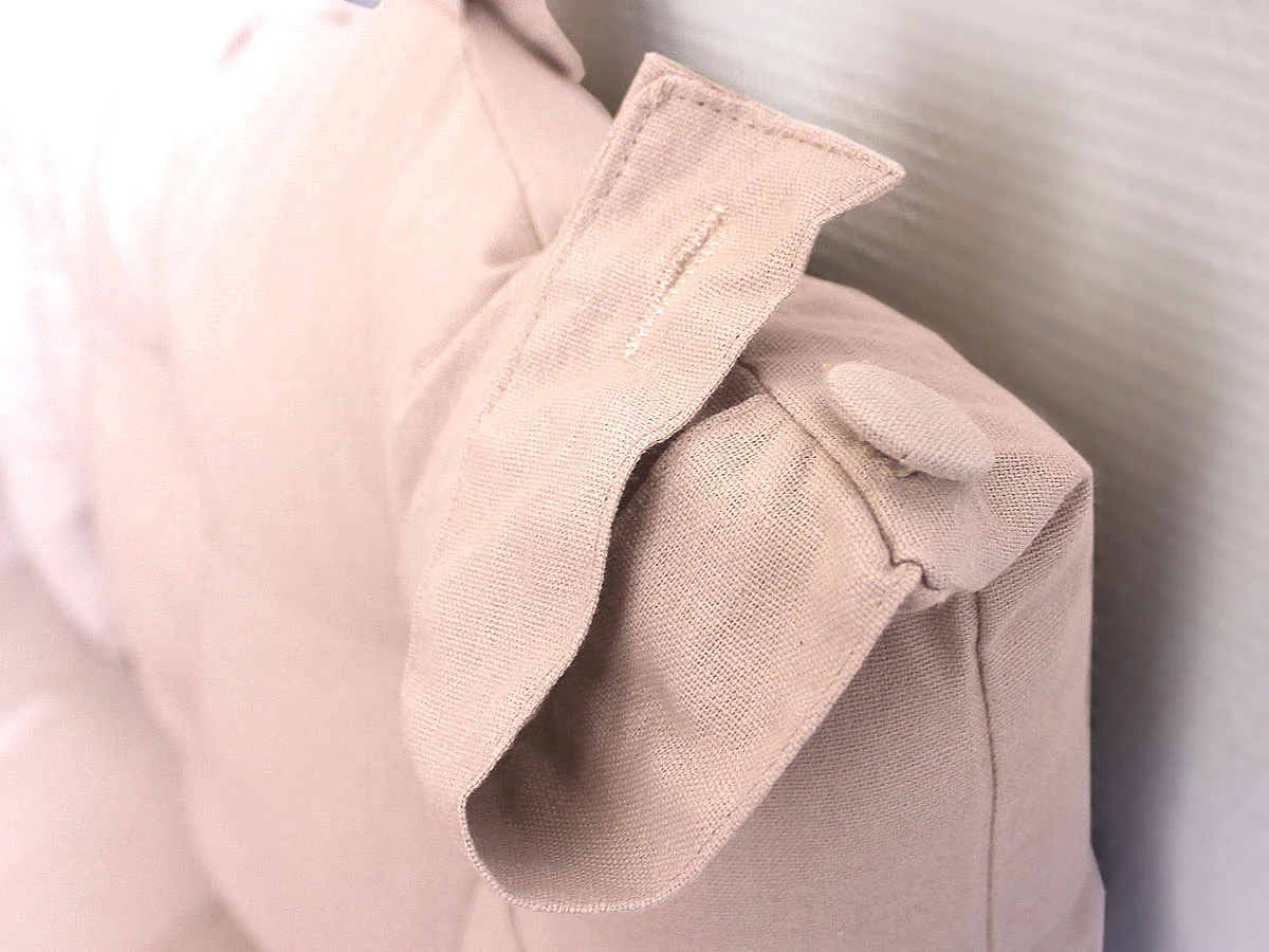 Coussin Tête de Lit Uni "Panama" 70cm Vieux Rose