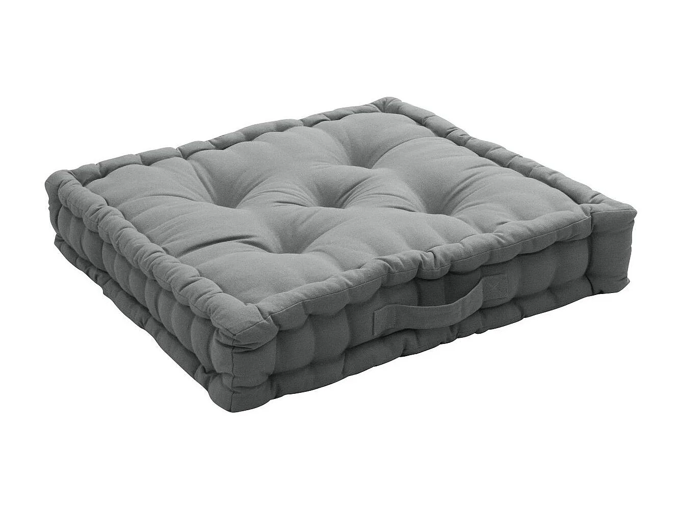 Boden Kissen uni aus reiner Baumwolle