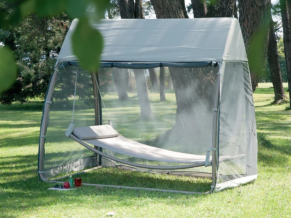 Hamac balancelle avec moustiquaire Tonga - 233 x 139 x 205cm - Jardiline