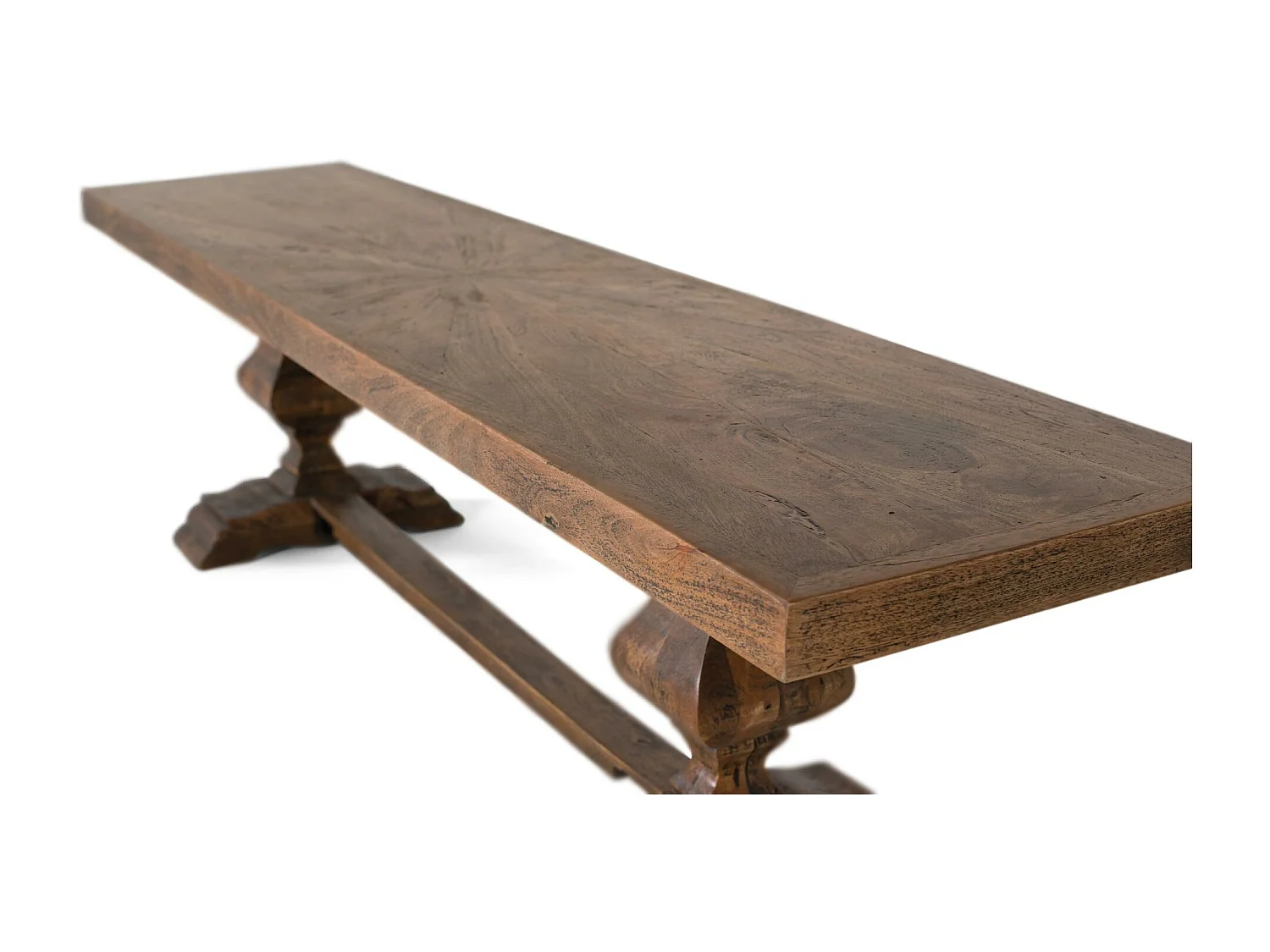 Bank met de hand gemaakt in mangohout 180cm