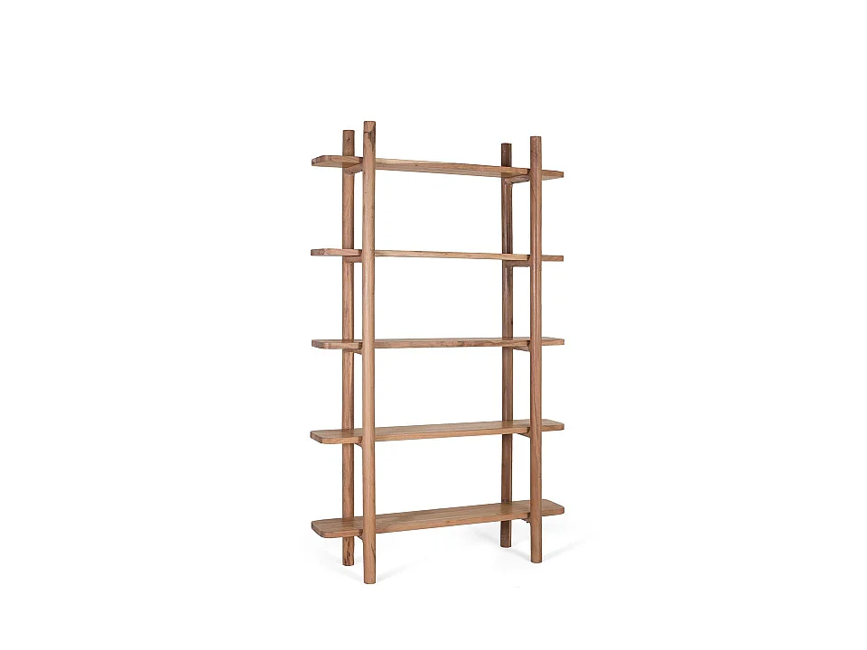 Håndlaget hylle i akasietre, 110 cm
