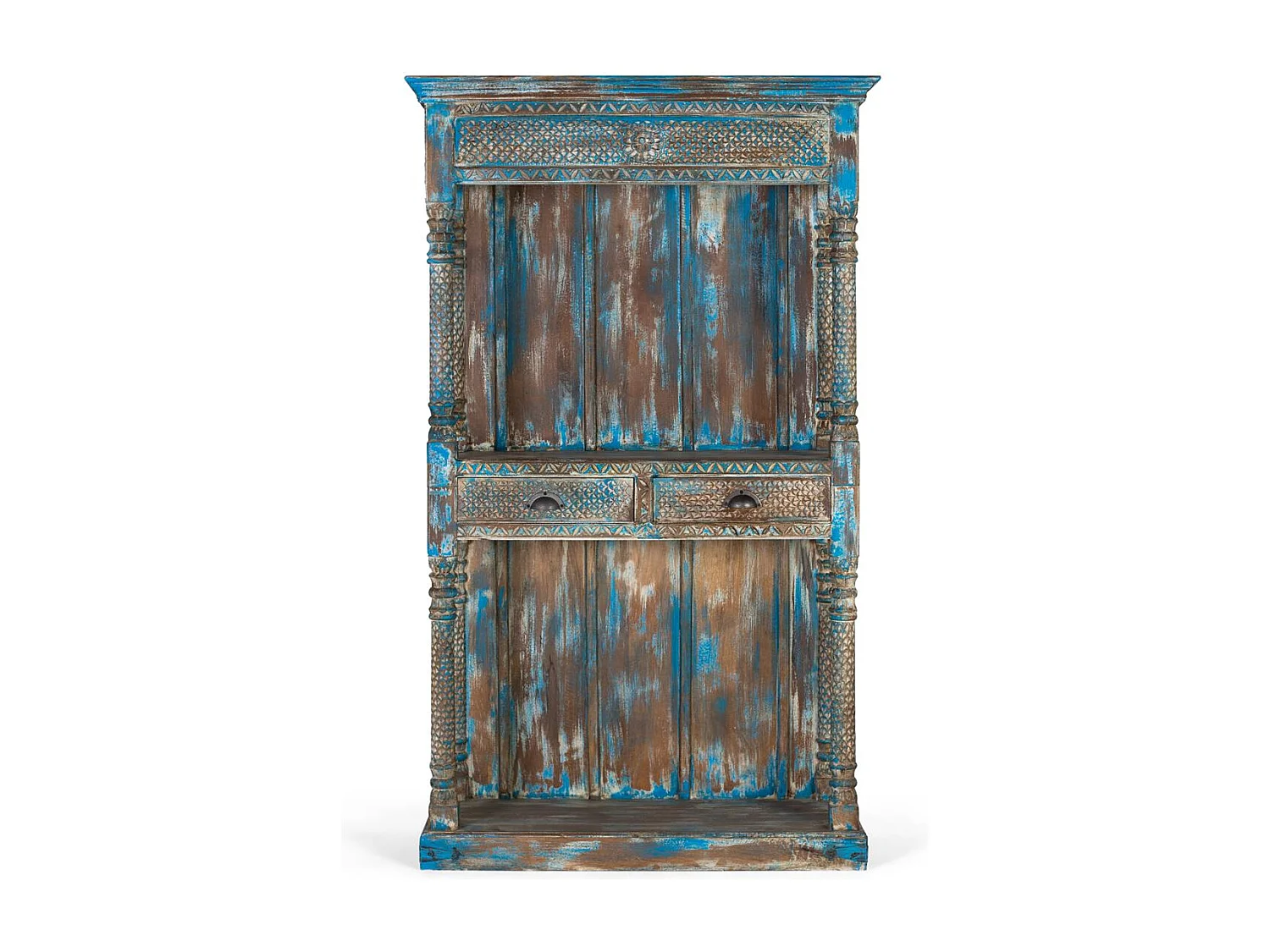 Etagère w niebieskim starym manguier 180 cm