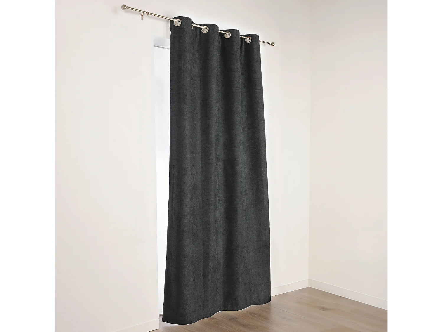 Cortina con Ojetes Aislante y Repelente al Agua Efecto Terciopelo