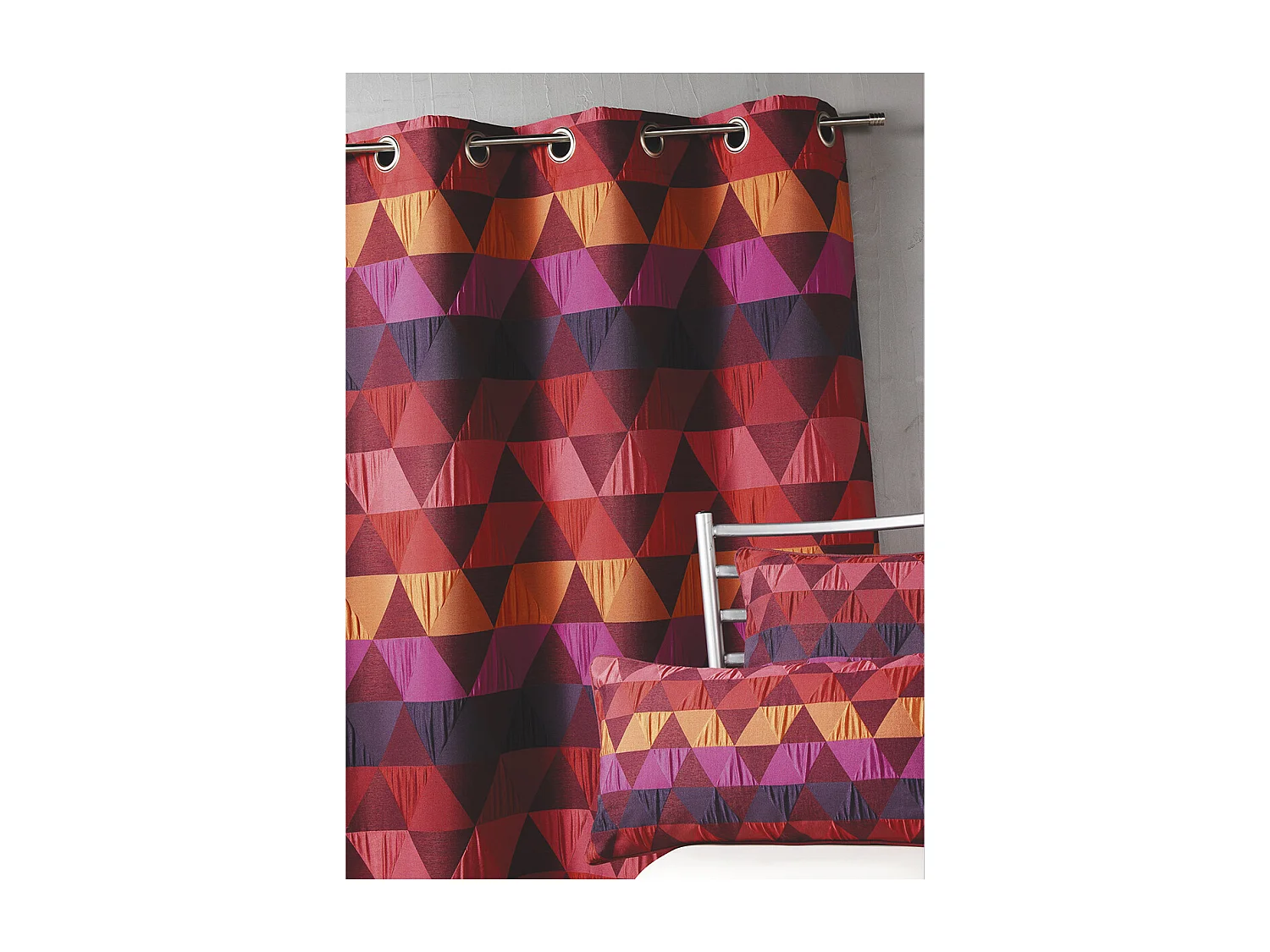 Cortina Jacquard Motivos geométricos 140 x 260 cm