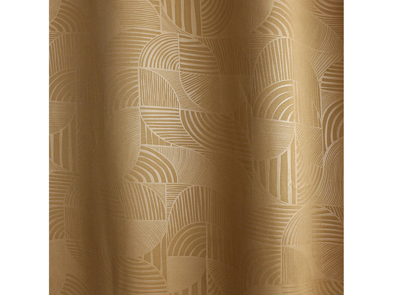 Cortina con ojales opaca estampada geométrica 140 x 240 cm