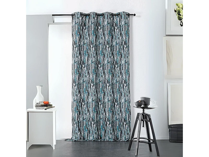 Cortina de mobiliario con impresiones abstractas 135 x 240 cm
