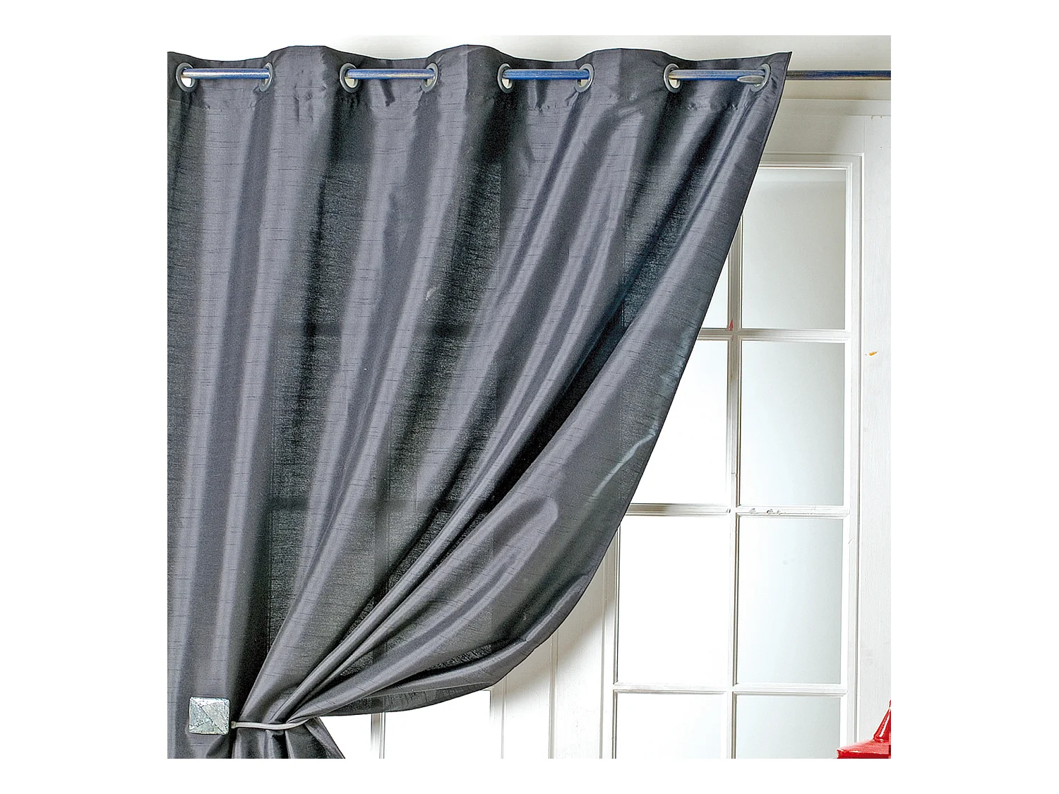 Rideau en taffetas shantung effet soie