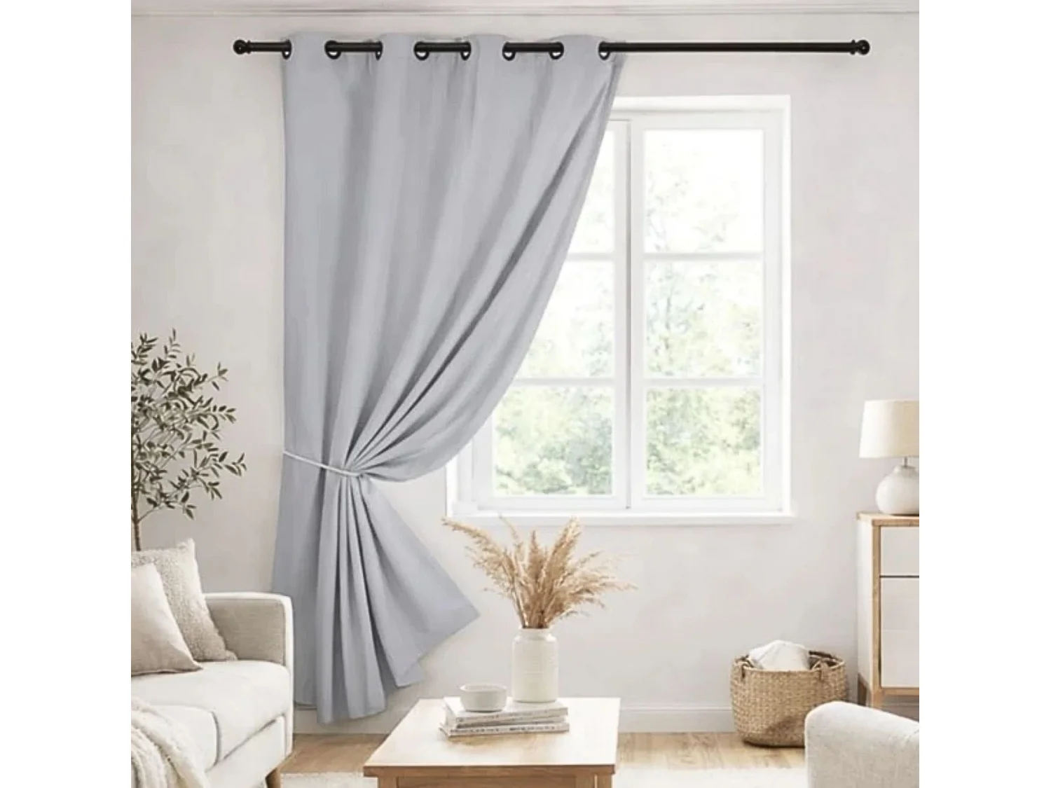 Vorhang 80% verdunkelnd im Fernsehen gesehen 140 x 260 cm