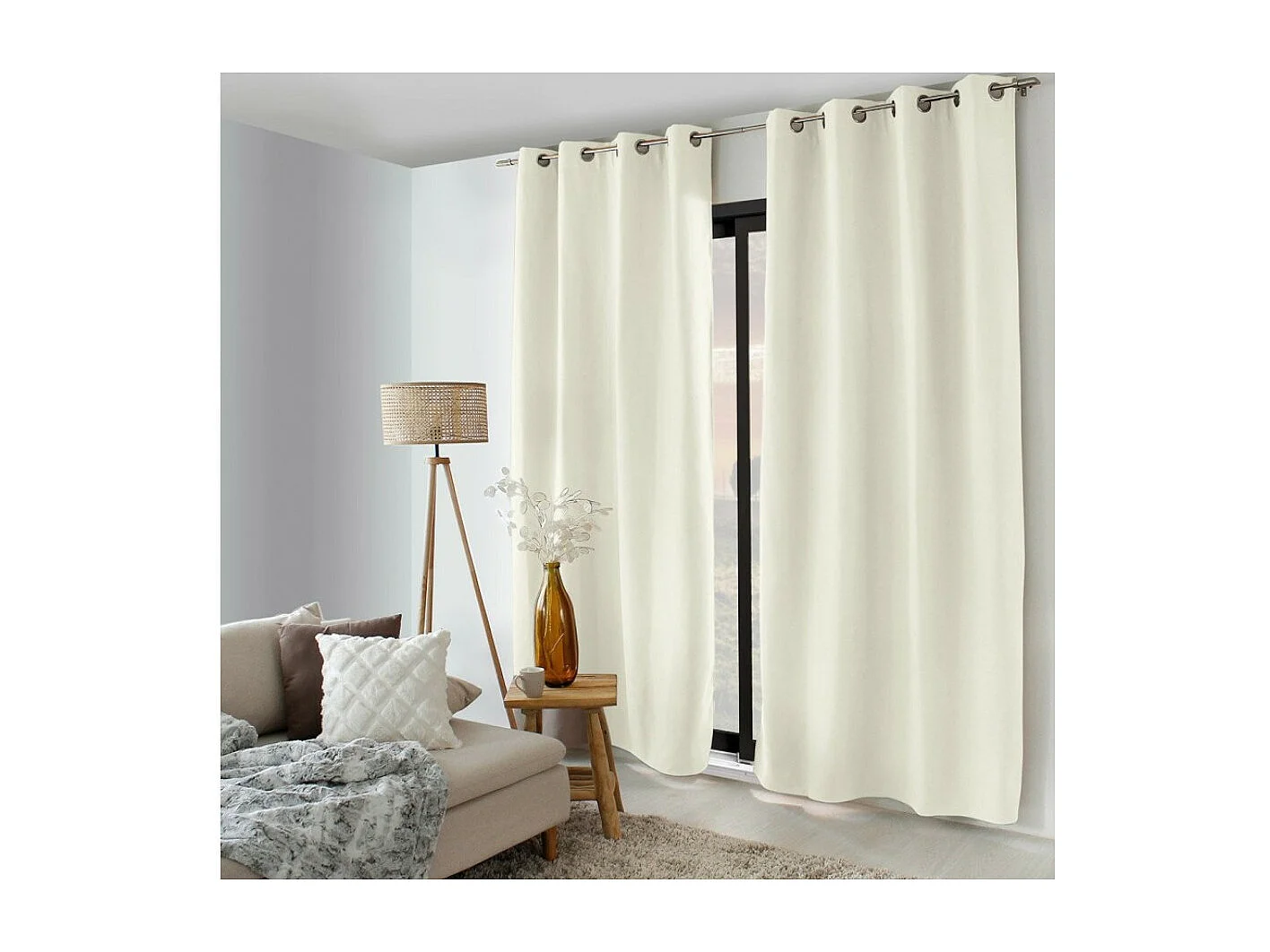 Cortina térmica forrada