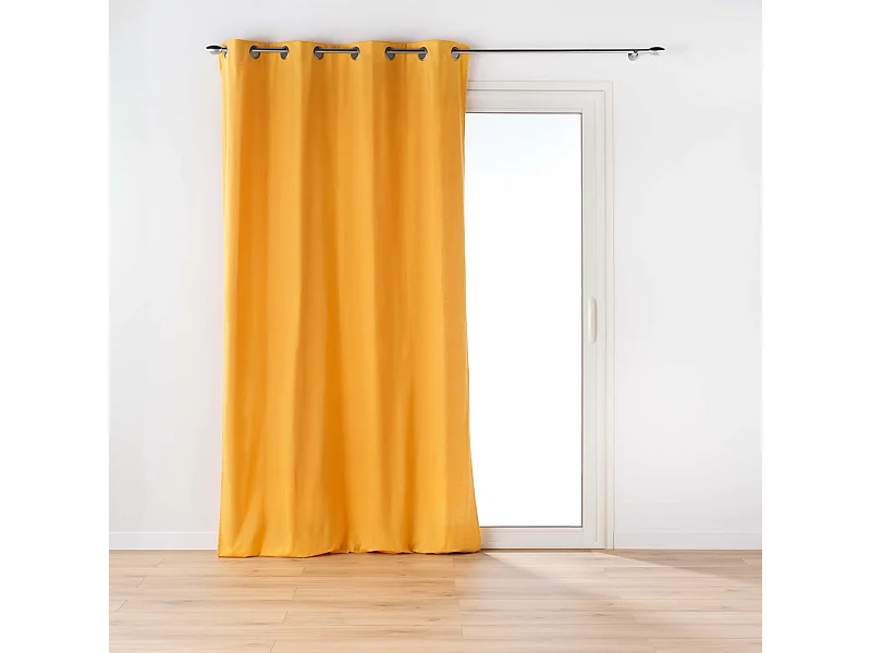 Rideau à Œillets "Twily" 135x260cm Jaune