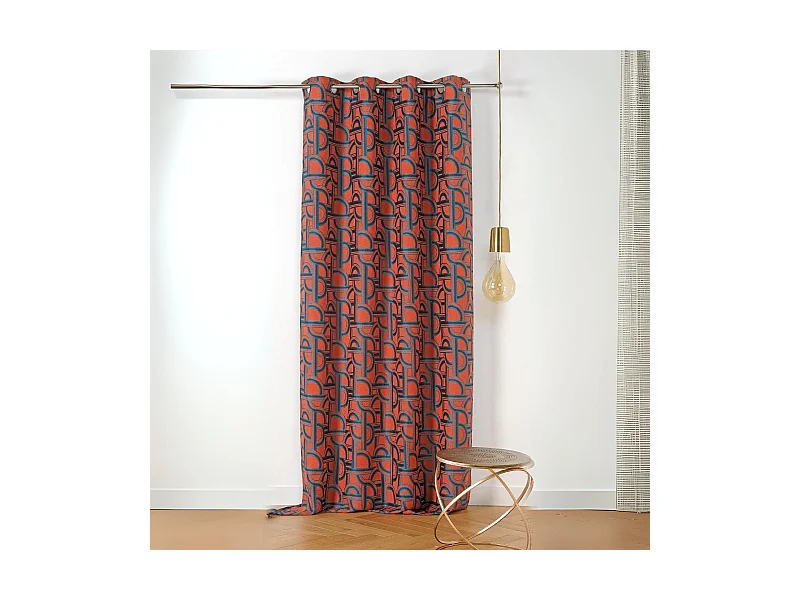 Rideau d'ameublement au style de l'Orient Express