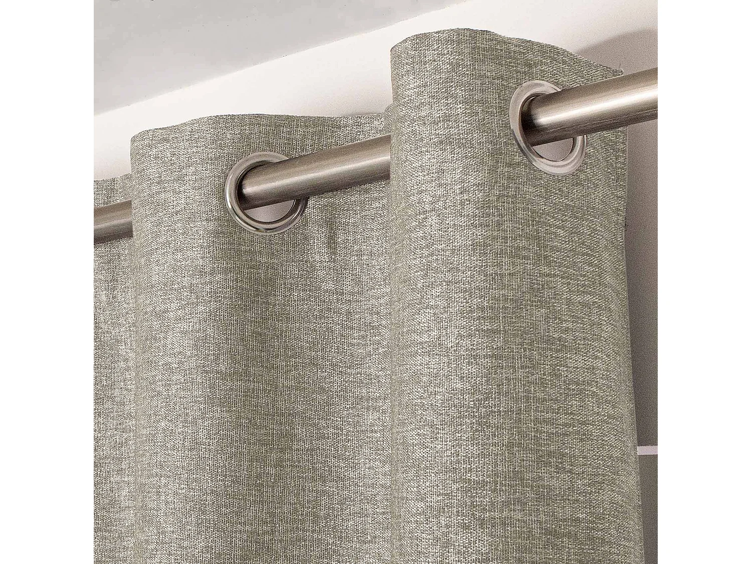 Cortina lisa opaca "trenzada" 140 x 240 cm