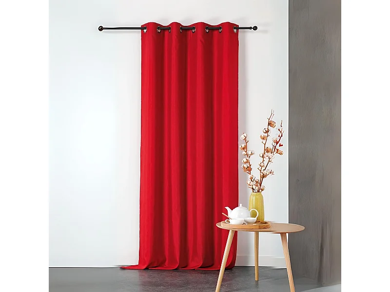 Flammhemmender Vorhang aus Halbmattenstoff nicht feuerfest M1 135 x 240 cm