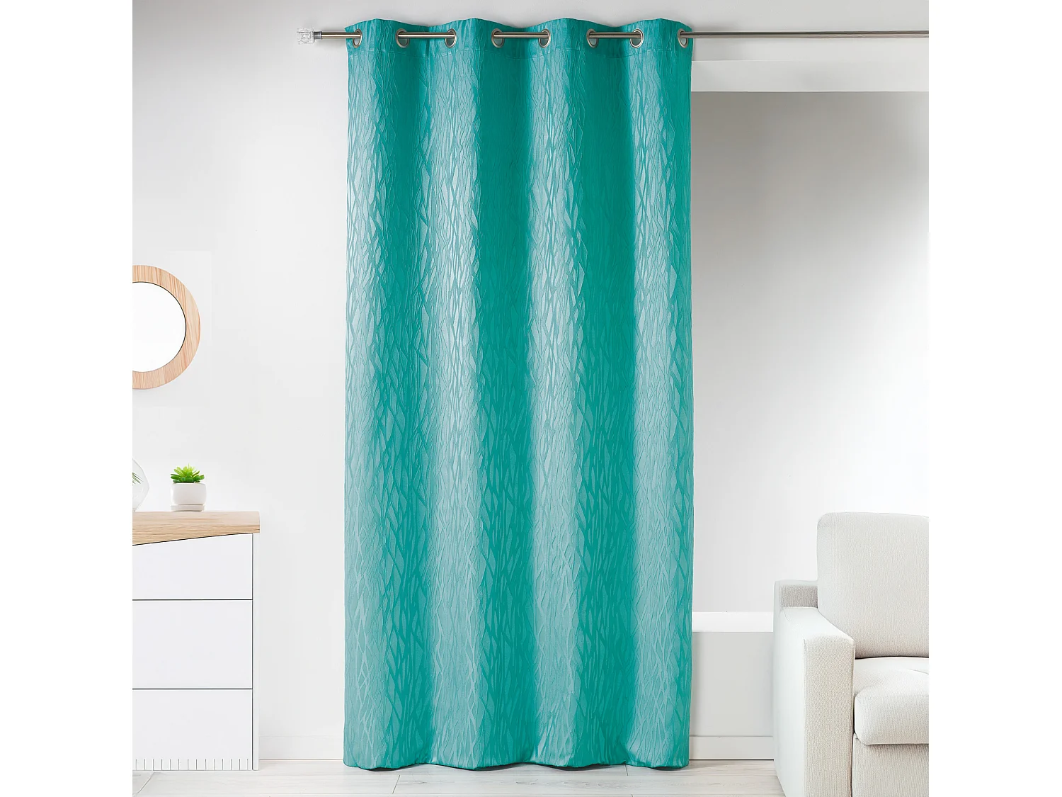 Cortina en jacquard fantasía 135 x 260 cm