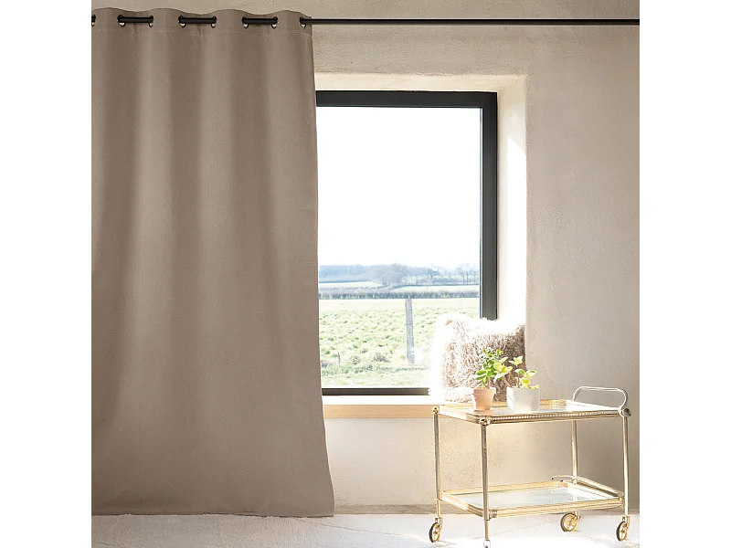 100% Verdunkelungsvorhang, thermisch und schallisolierend 135 x 260 cm