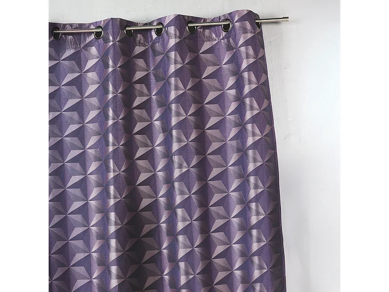 Rideau en jacquard imprimés géométriques