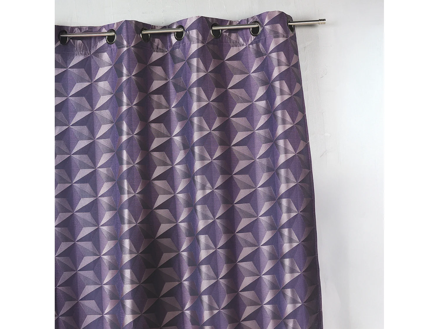 Rideau en jacquard imprimés géométriques