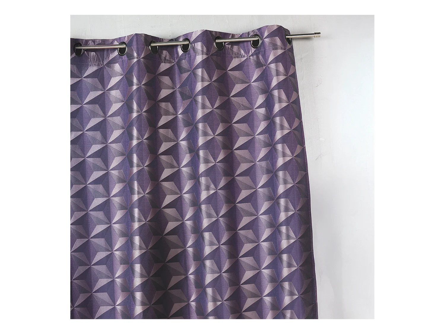 Rideau en jacquard imprimés géométriques