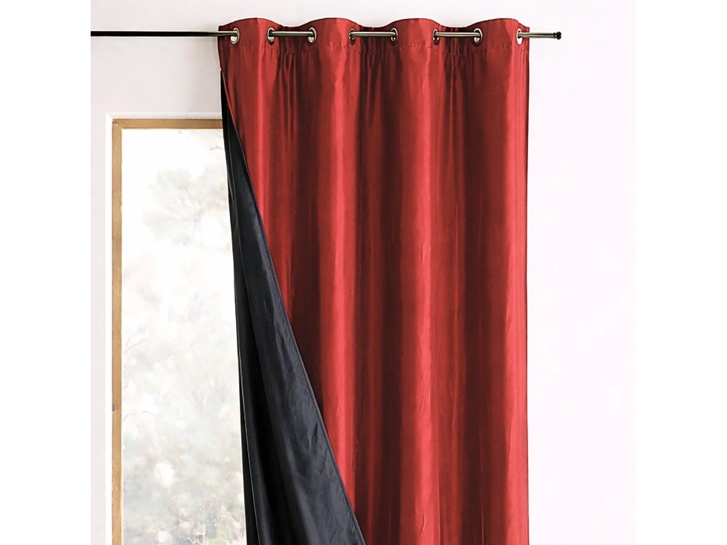 Wendevorhang aus Taft 140 x 260 cm