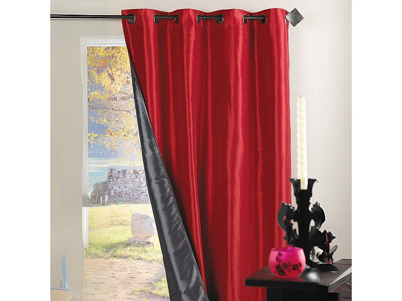 Cortina Reversible de Tafetán 140 x 260 cm