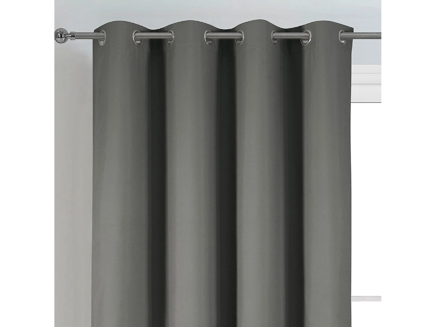 Rideau déco uni occultant et thermique