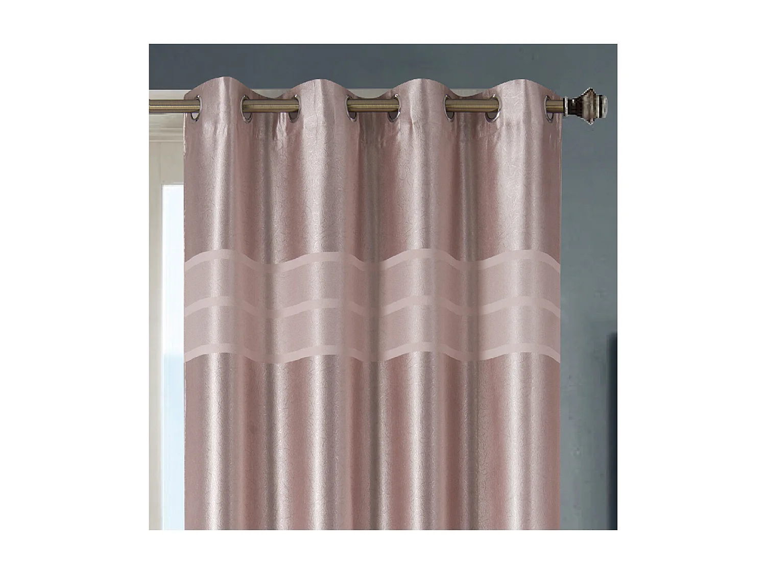 Paire de rideaux occultants style marbre