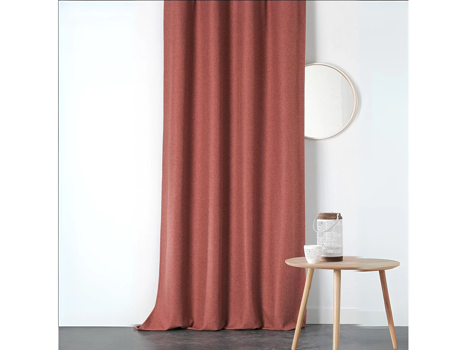 Rideau obscurcissant et isolant à galon fronceur