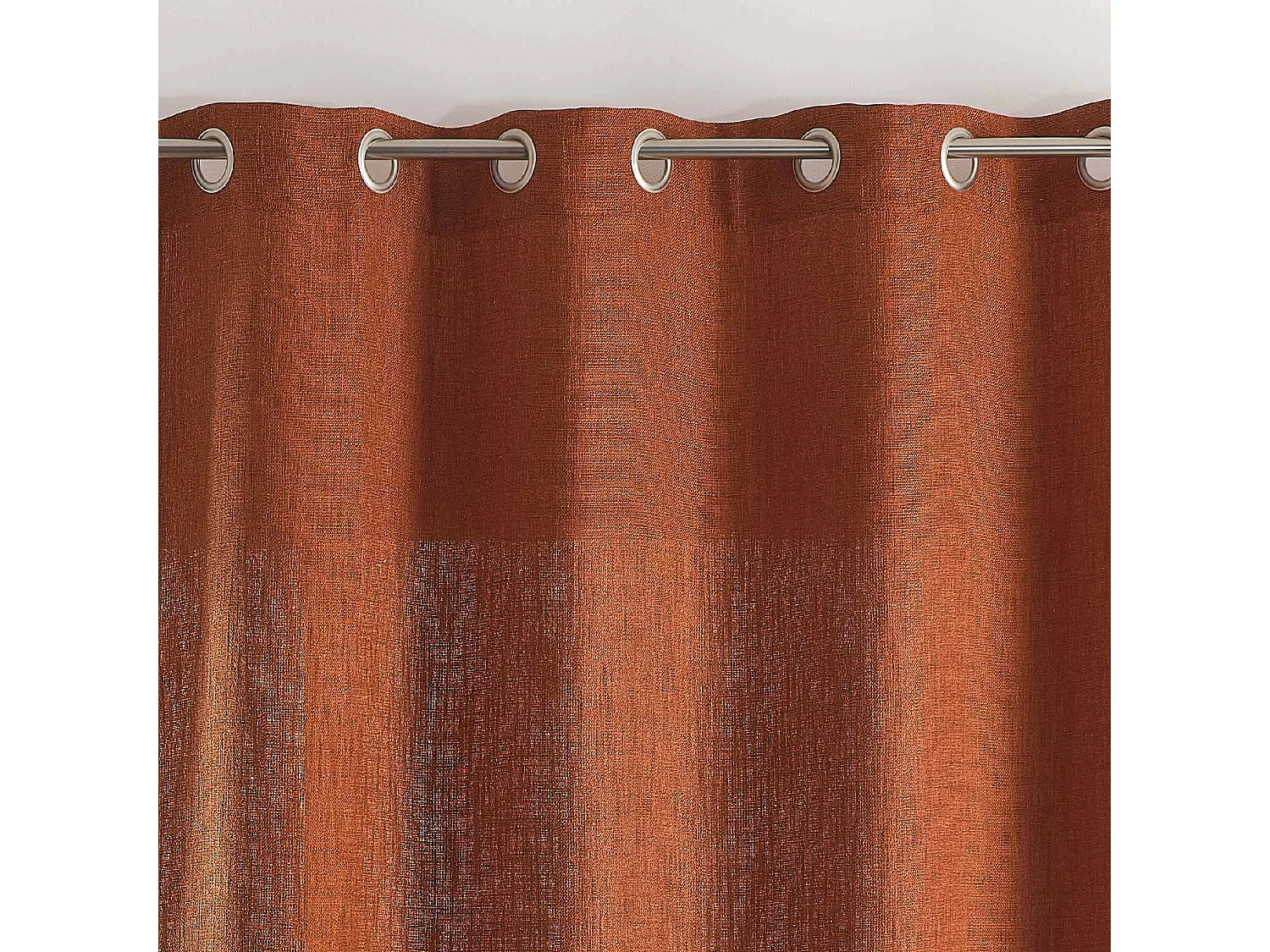 Cortina semitransparente con efecto tejido 140 x 260 cm