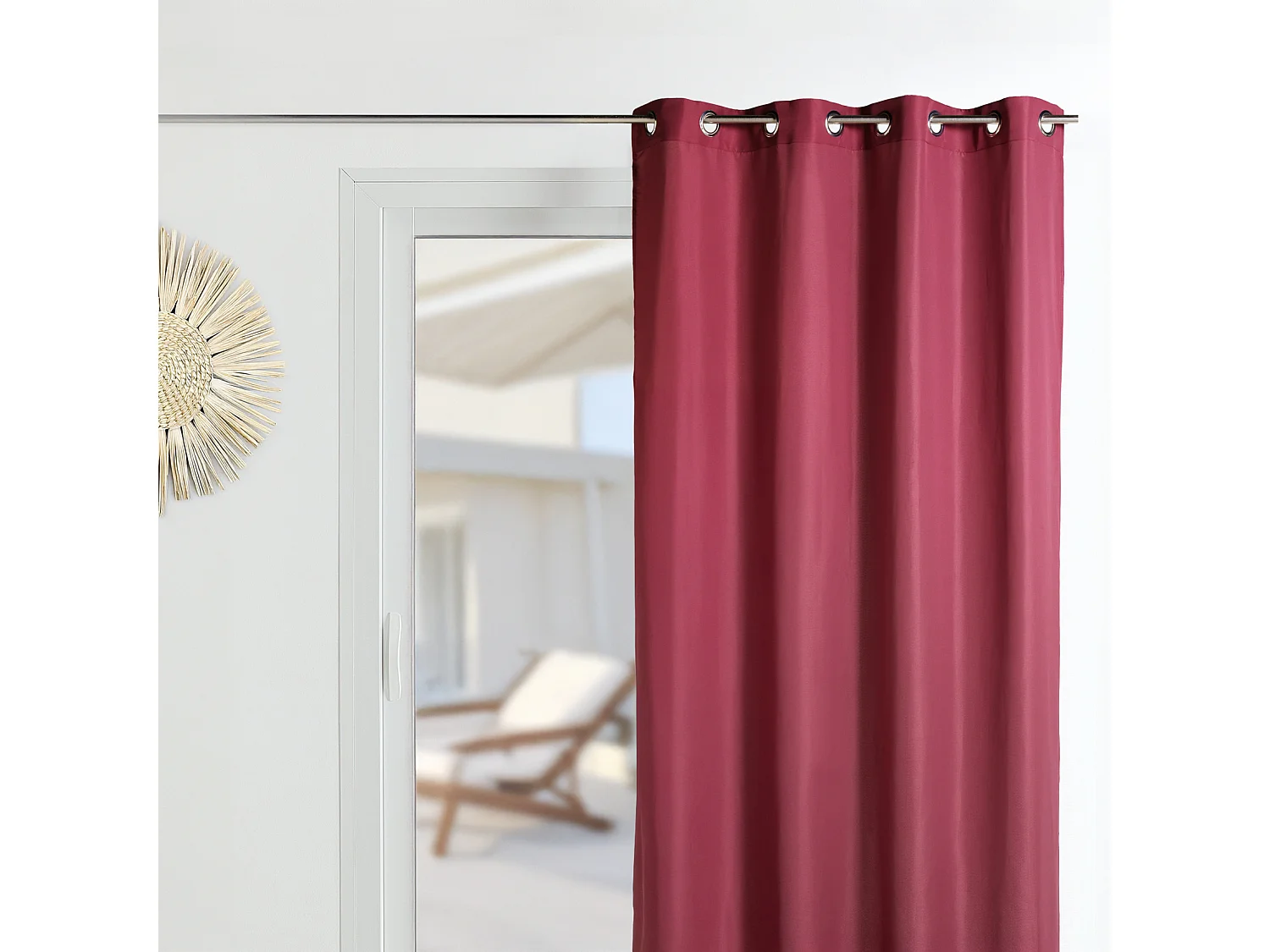 Rideau d'Ameublement en Microfibre Uni