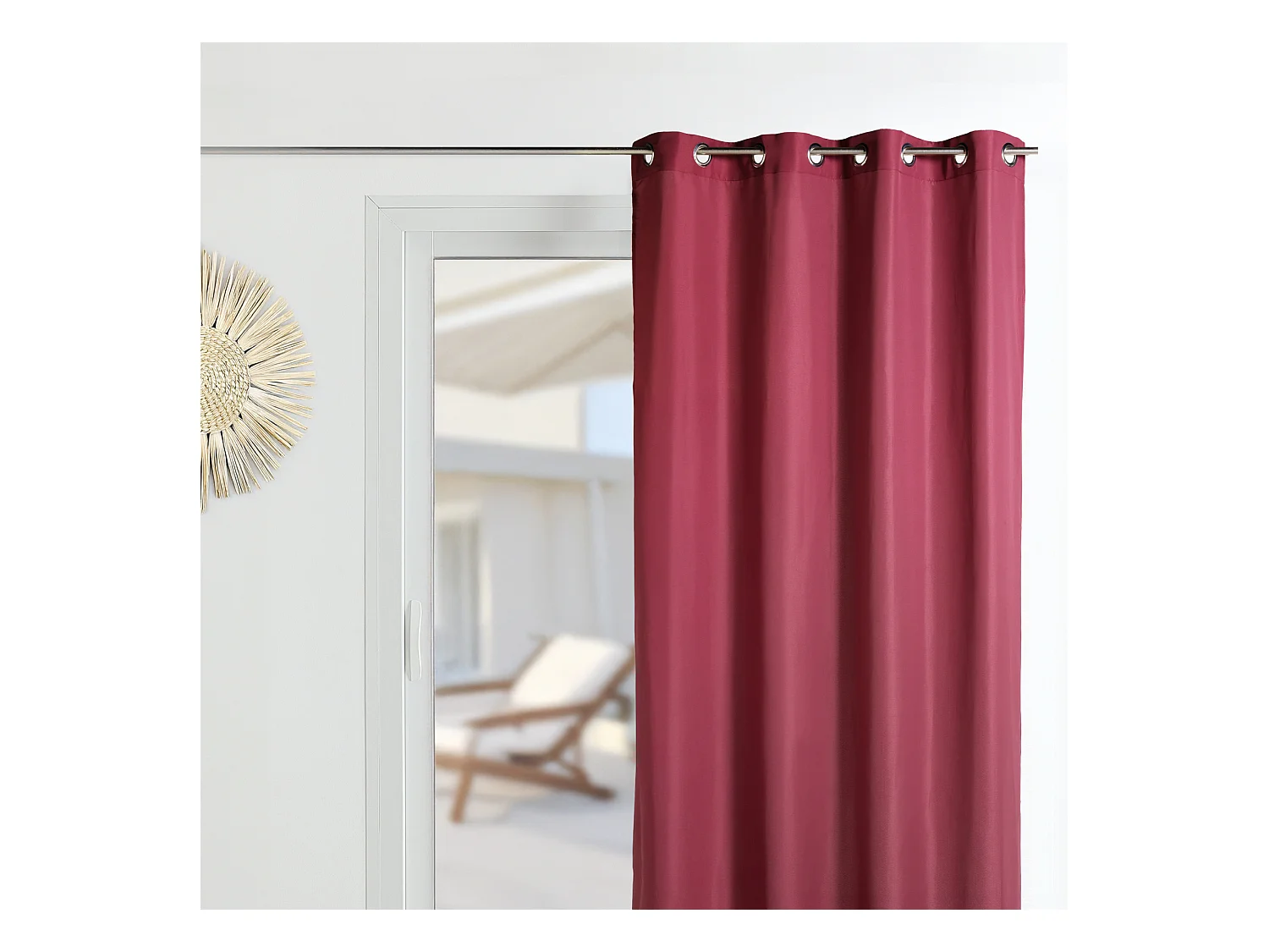 Rideau d'Ameublement en Microfibre Uni