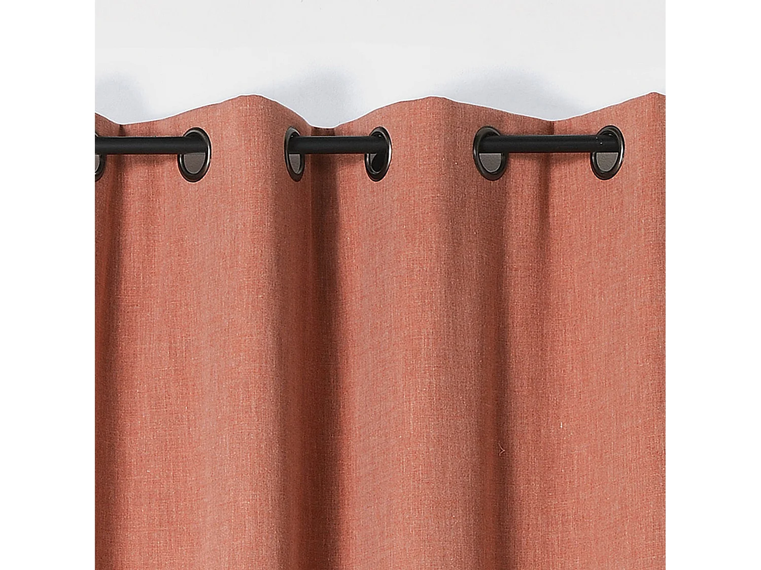 Verdunkelnder und isolierender Vorhang mit Gewebeeffekt 140 x 260 cm