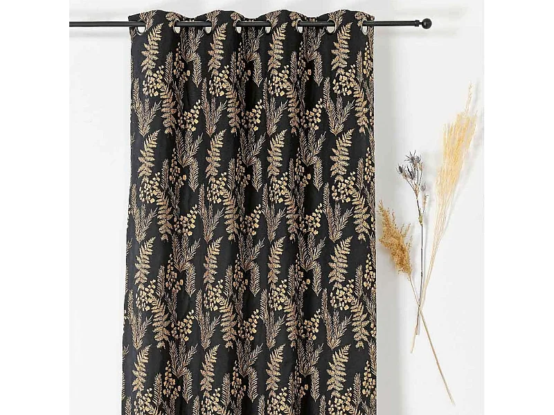 Cortina de tapicería con varios follajes 140 x 240 cm