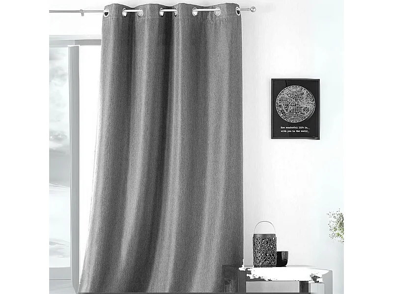 Cortina lisa con ollaos