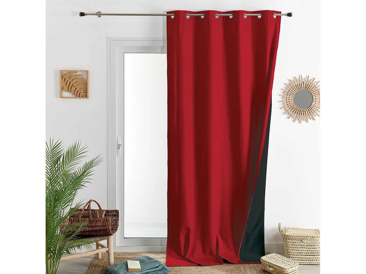 Cortina de mobiliario opaca y polar