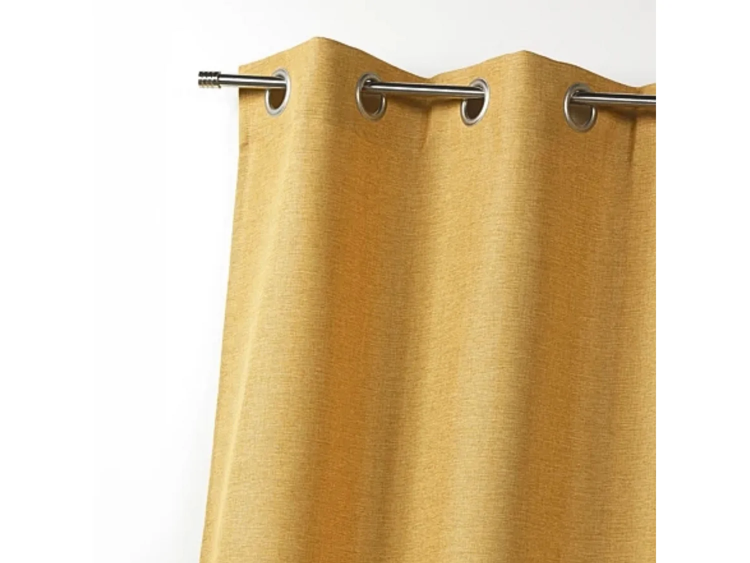 Eleganter, melierter Fertigvorhang 140 x 260 cm