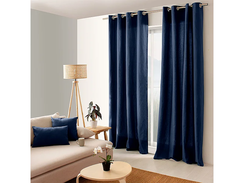 Cortina colorida de algodón puro 8 ollaos