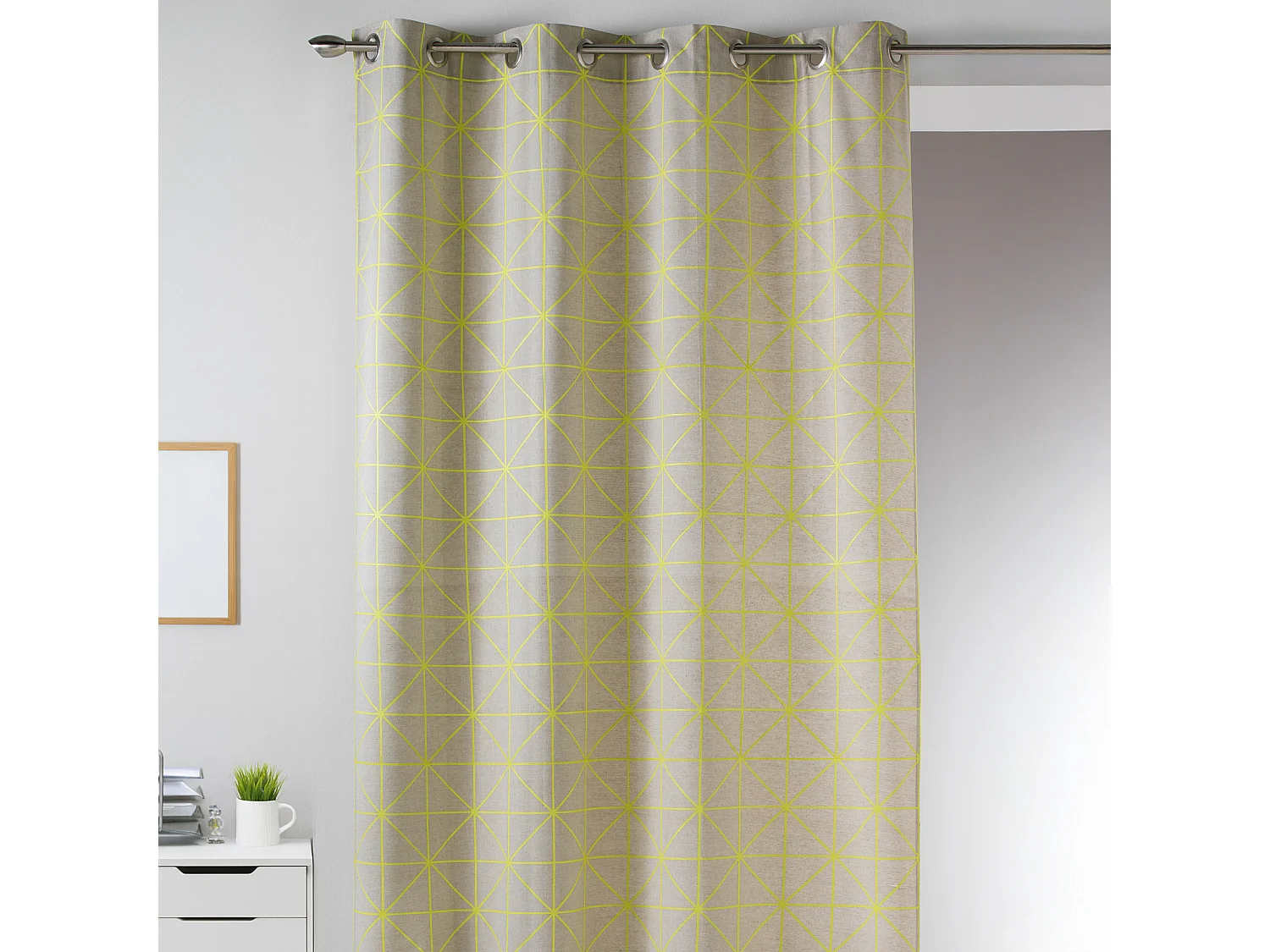 Cortina en Tela de Algodón Estampado de Diseño 140 x 260 cm