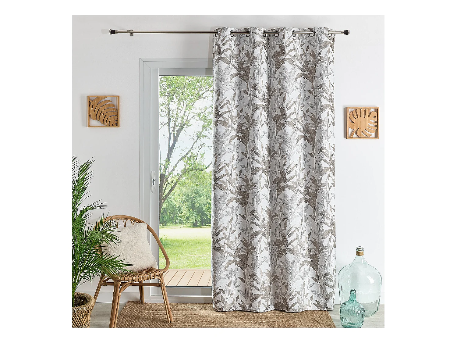 Rideau Jacquard Motif Jungle