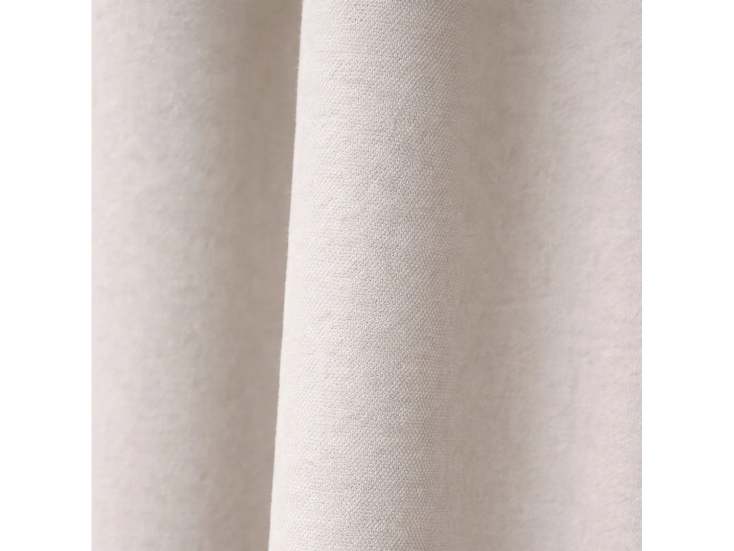 Cortina termoacústica semiocultante KONFOR con trenzas fruncidas