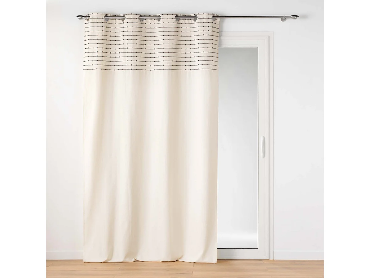 Rideau à Œillets "Linechic" 140x240cm Naturel