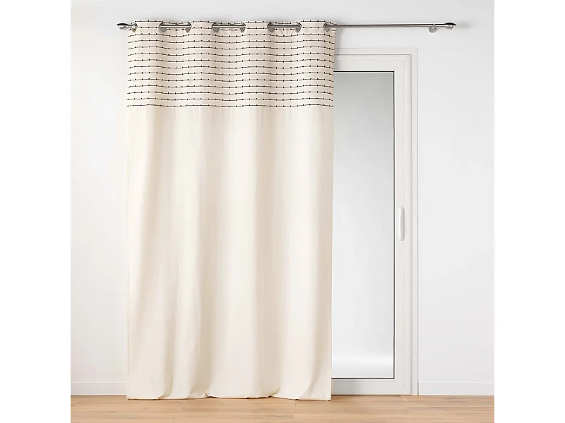 Rideau à Œillets "Linechic" 140x240cm Naturel